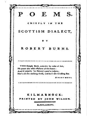 Robert Burns: Poems Chiefly in the Scots Dialect